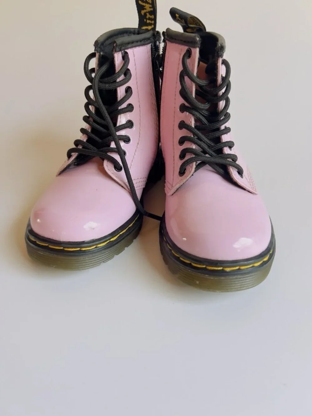 Dr. Martens 1460 Pink Patent Leather Toddler Boots Size 8